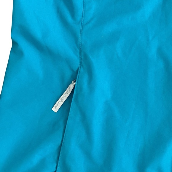 Eddie Bauer Full Zip Water-Resistant Hooded Windbreaker Jacket Teal Blue Mens XL - Picture 4 of 5